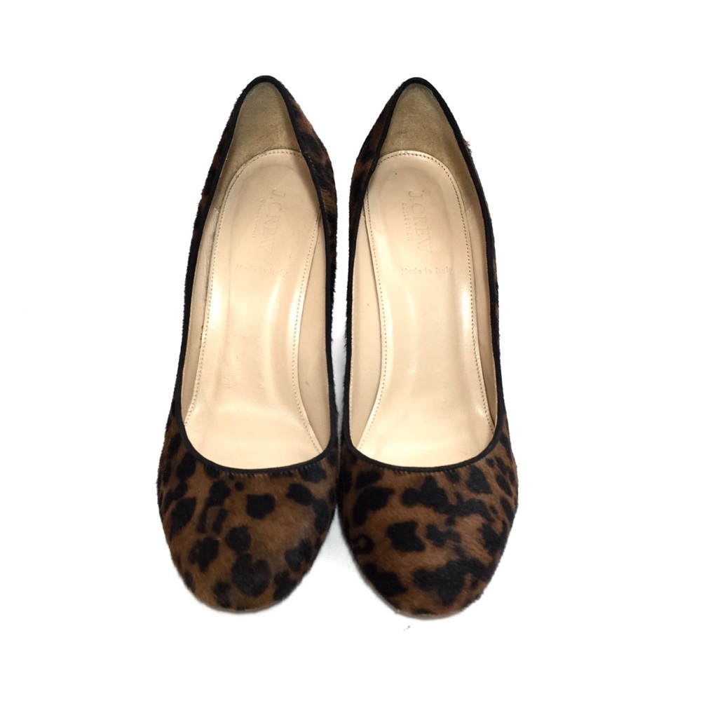 - SOLD - J. Crew Collection Leopard Calf Hair Pump - Picture 5 of 8